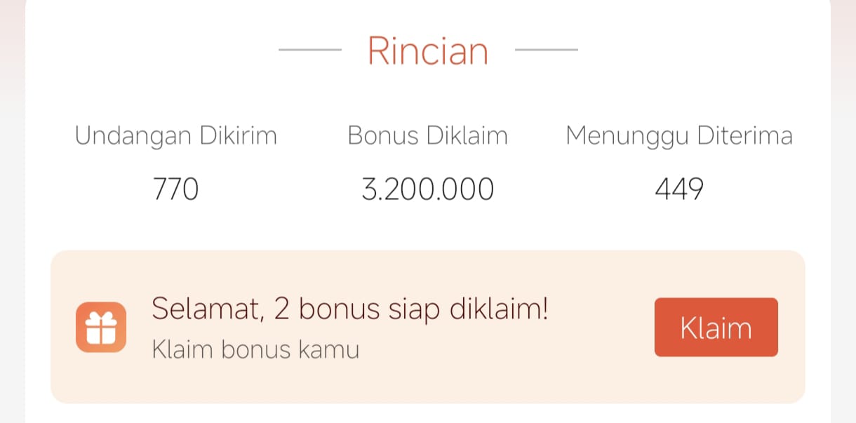 Penghasilan dari Kode Referral Program ShopeePay